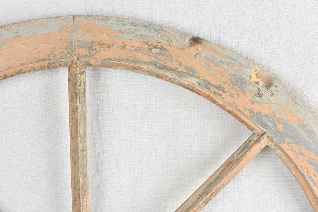 Authentic semi-circle European window frame