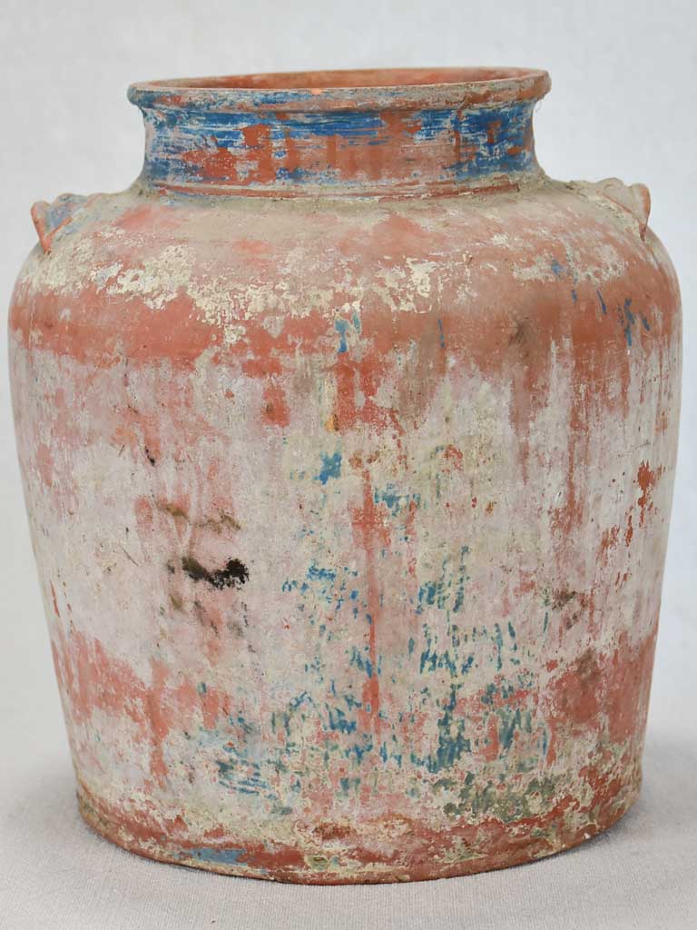 Historical European earthenware vinegar container