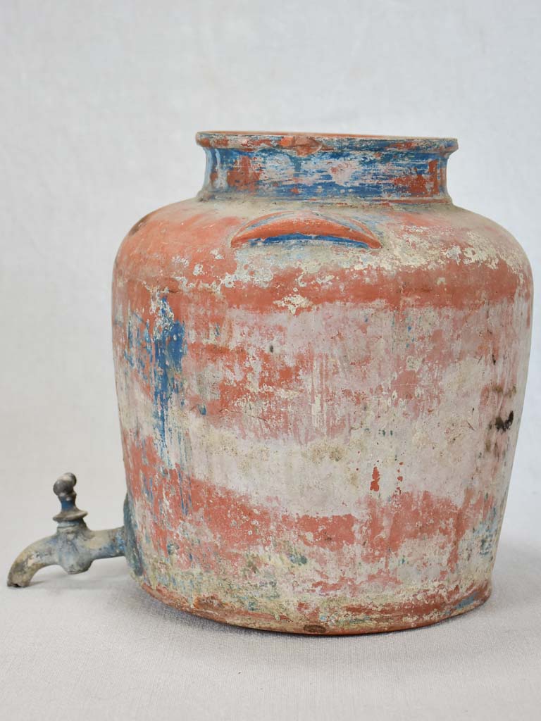 French rustic clay dispenser 1950s