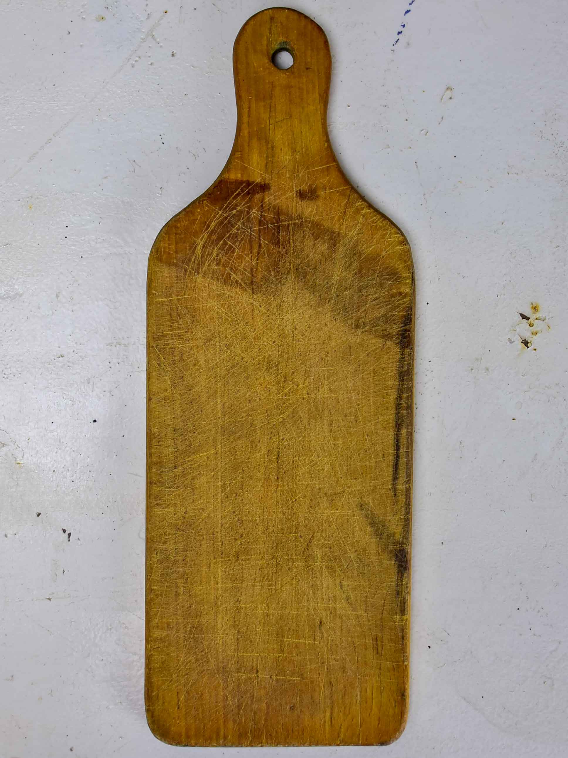 Antique French cutting board with rounded edges 15 ¾''