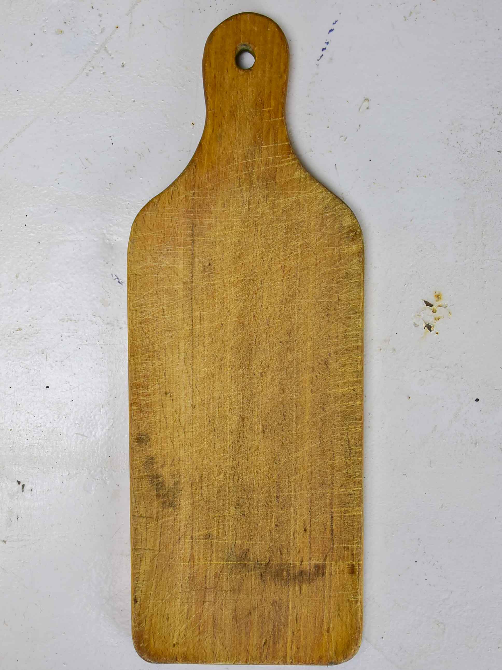 Antique French cutting board with rounded edges 15 ¾''