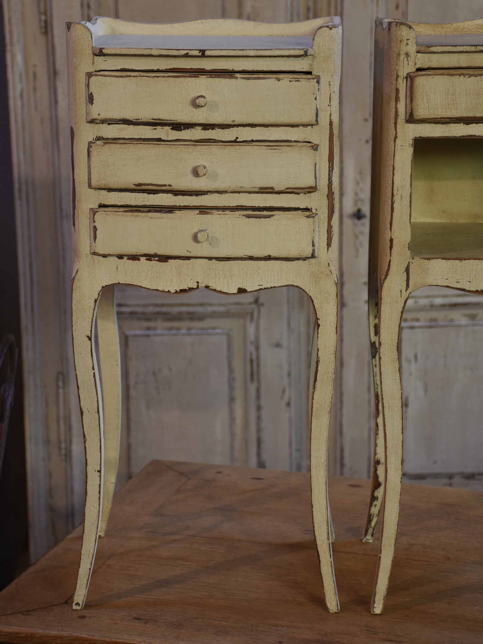 Pair of antique French night stands – Louis XV style