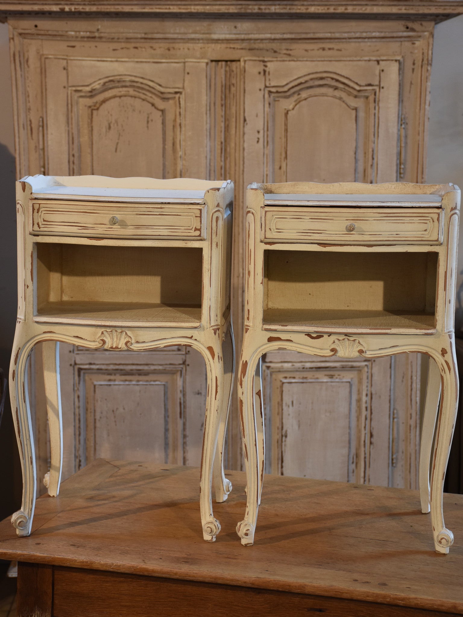 Pair of antique French night stands