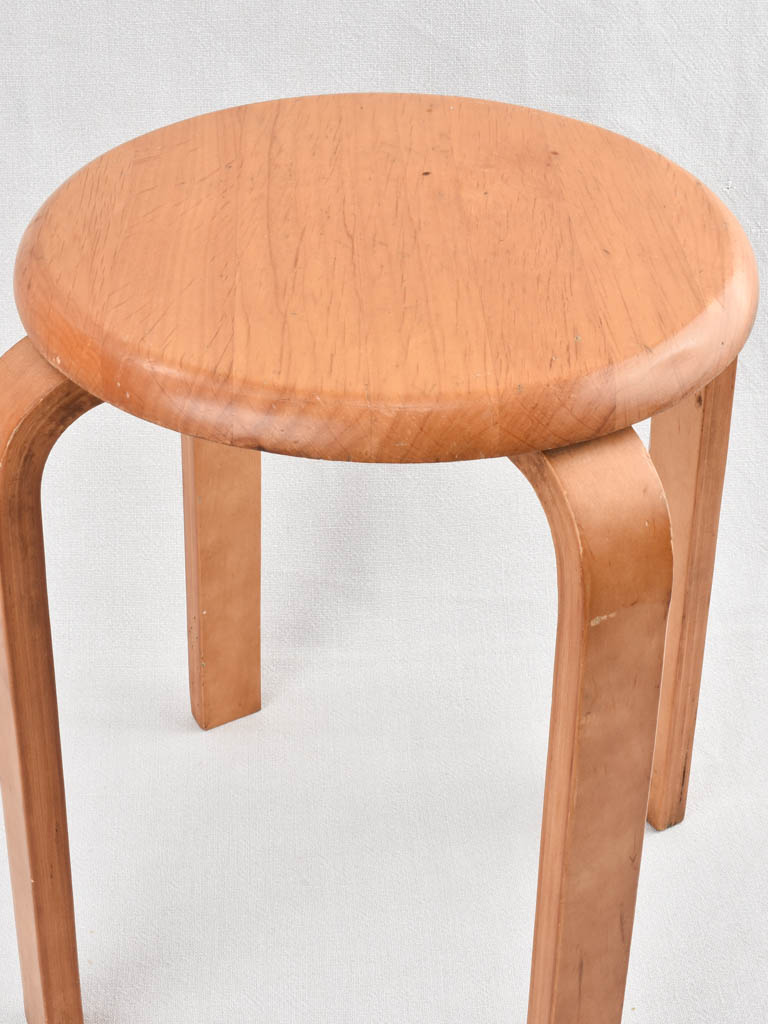 Pair of Alvar Aalto wooden stools - Stool E60