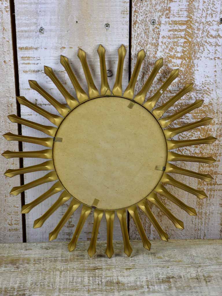 Original 1950's Chaty Vallauris sunburst mirror - 15" diameter