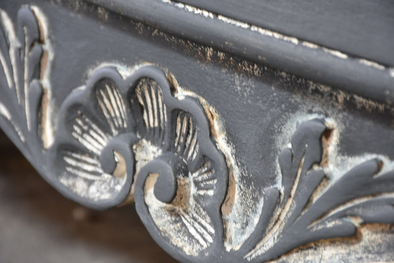 French Tombeau commode with blue patina