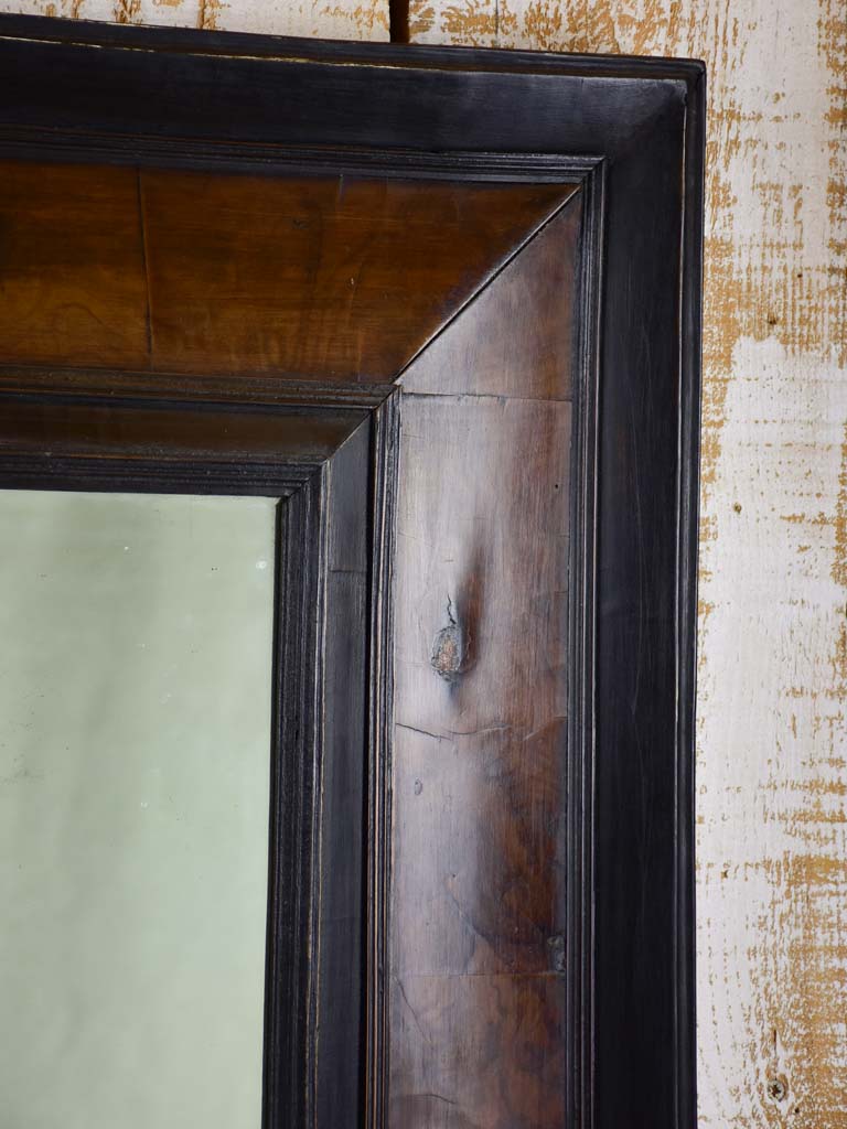 Late 17th Century Dutch mirror - black and walnut 27¼" x 30"