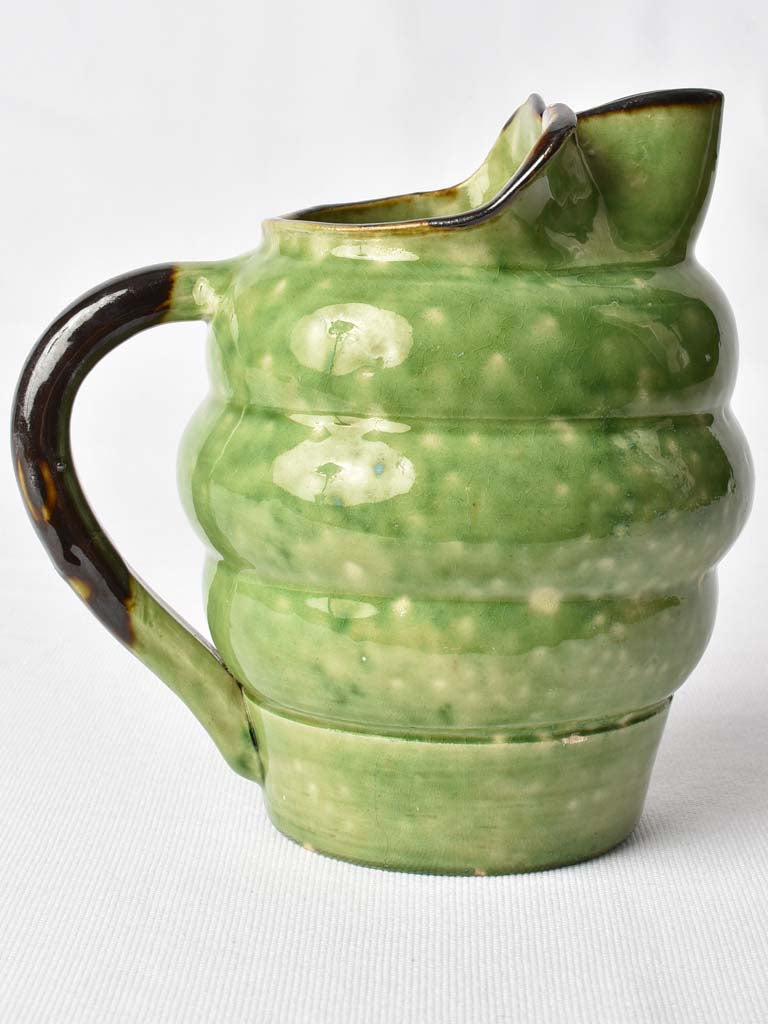 Retro Ribbed Dieulefit Pitcher with Beak