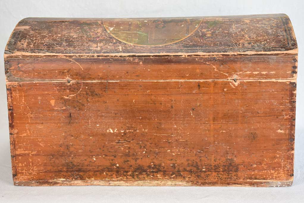 19th-century marriage chest from the Alsace 22"