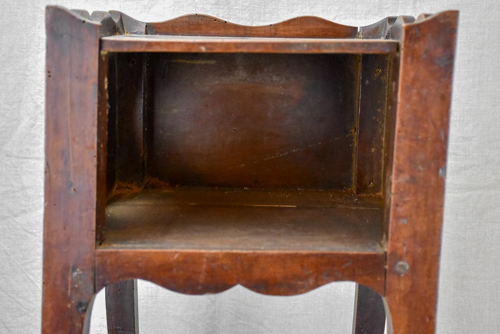 18th Century French nightstand - walnut