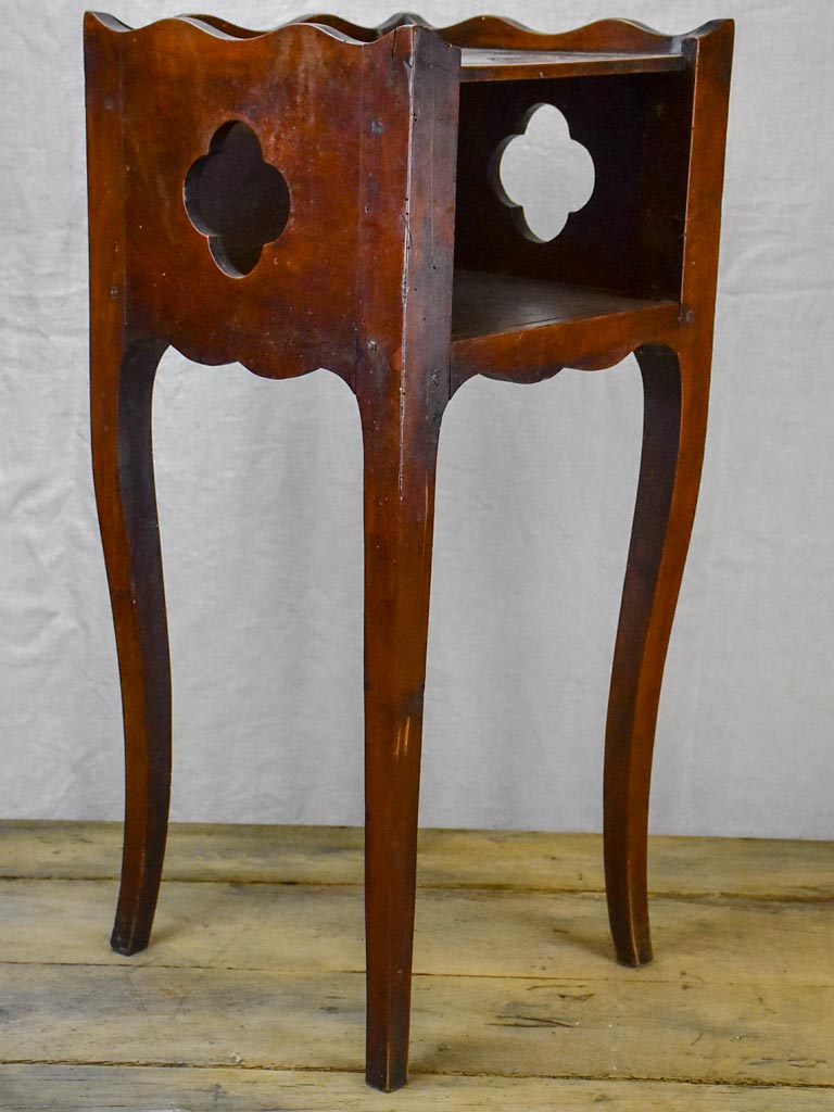 18th Century French nightstand - walnut