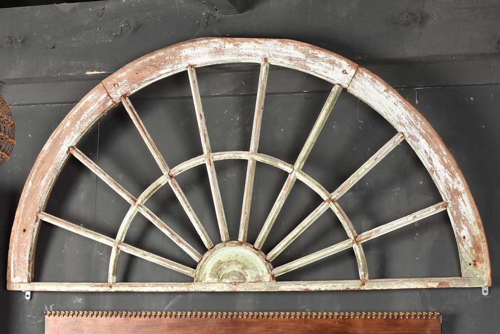 Original patina semi-circular frame