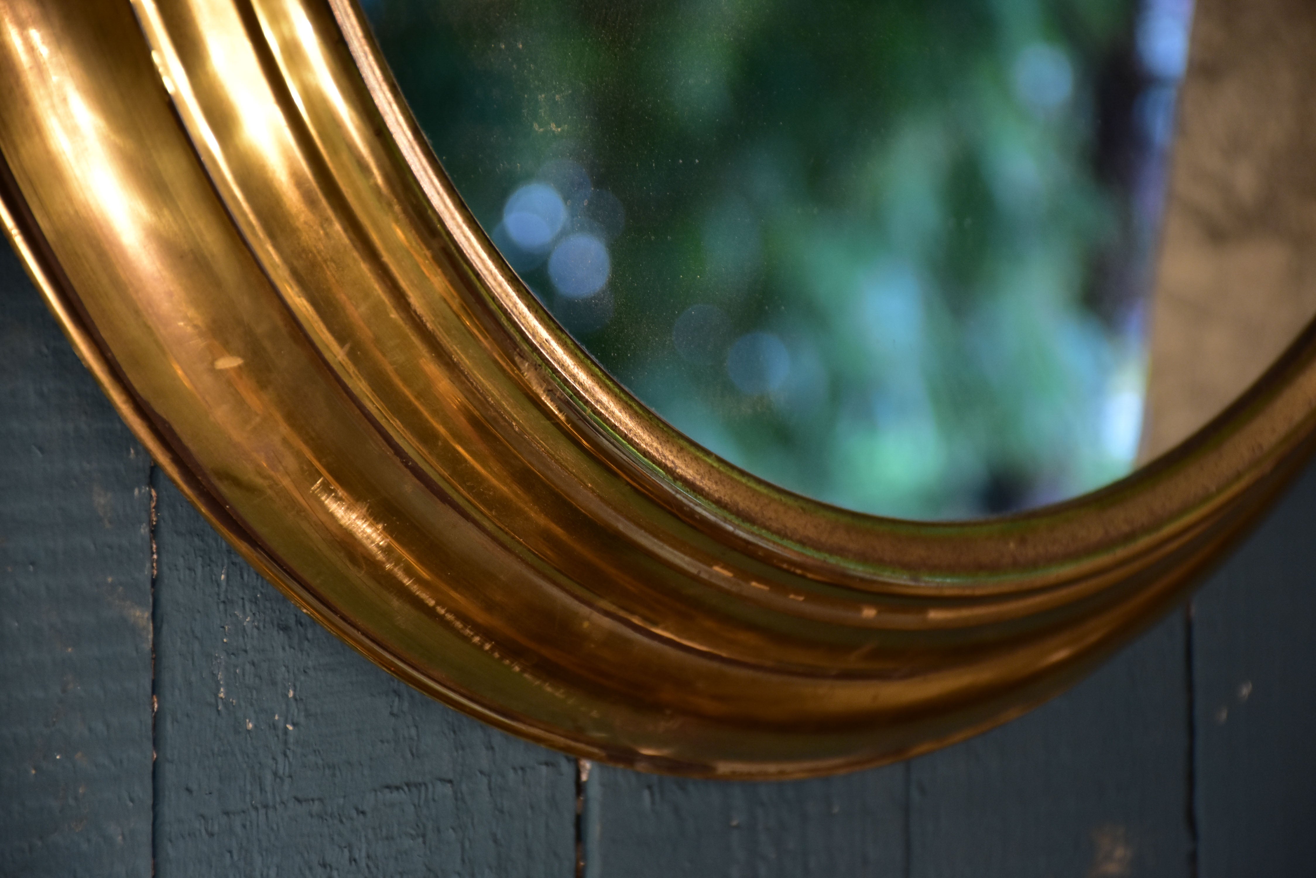 Round vintage French mirror