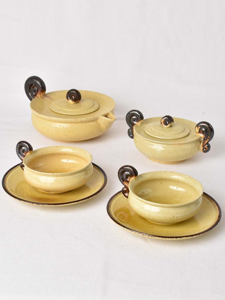 Vintage Dieulefit 1940s Tea Service