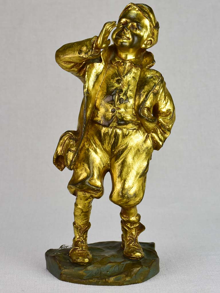 Antique bronze Louis Oury artwork