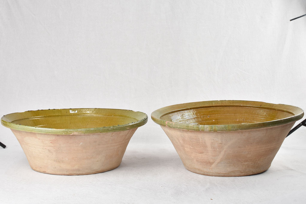 Classic terracotta vegetable washing bowls