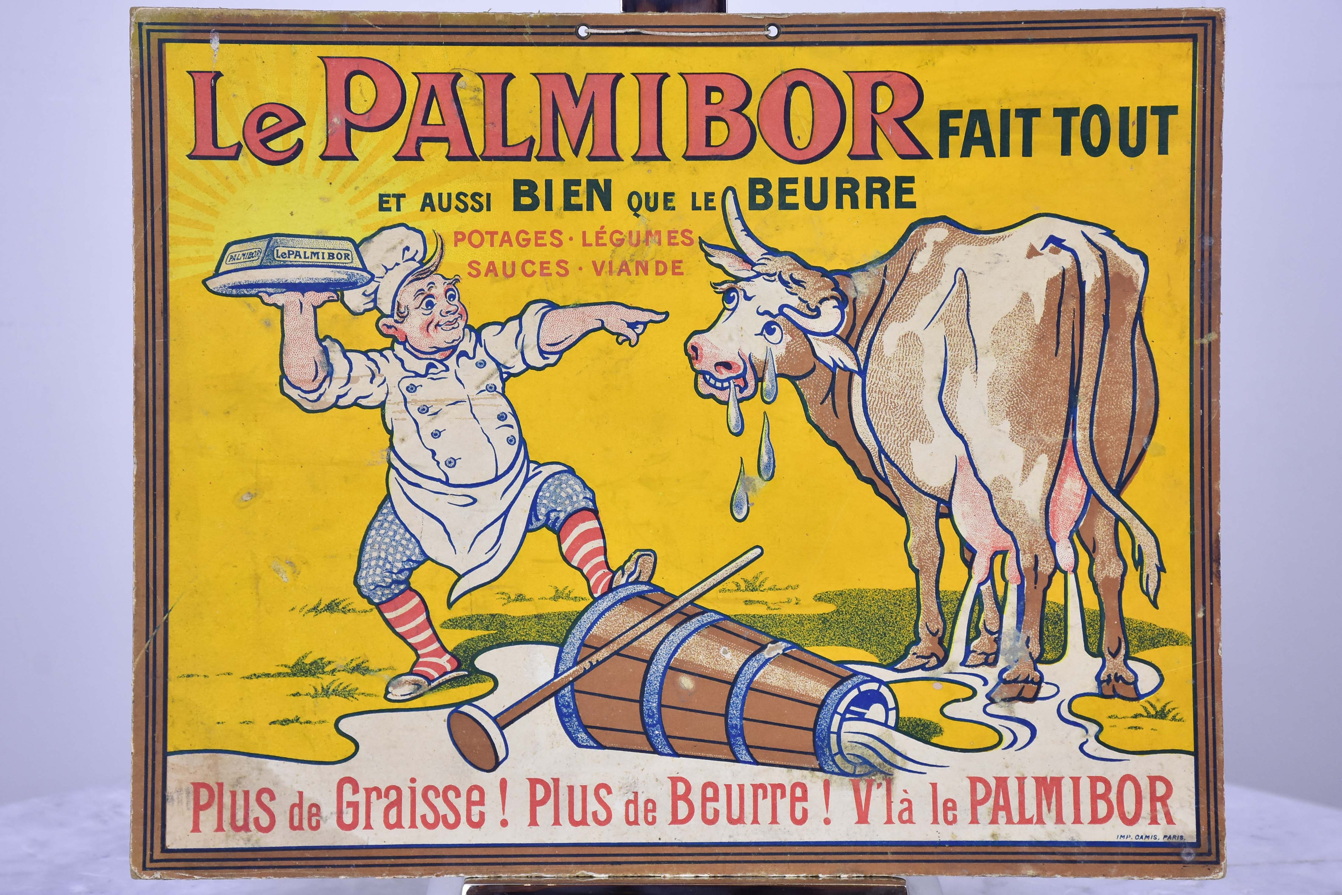 Antique French vintage dairy advertisement