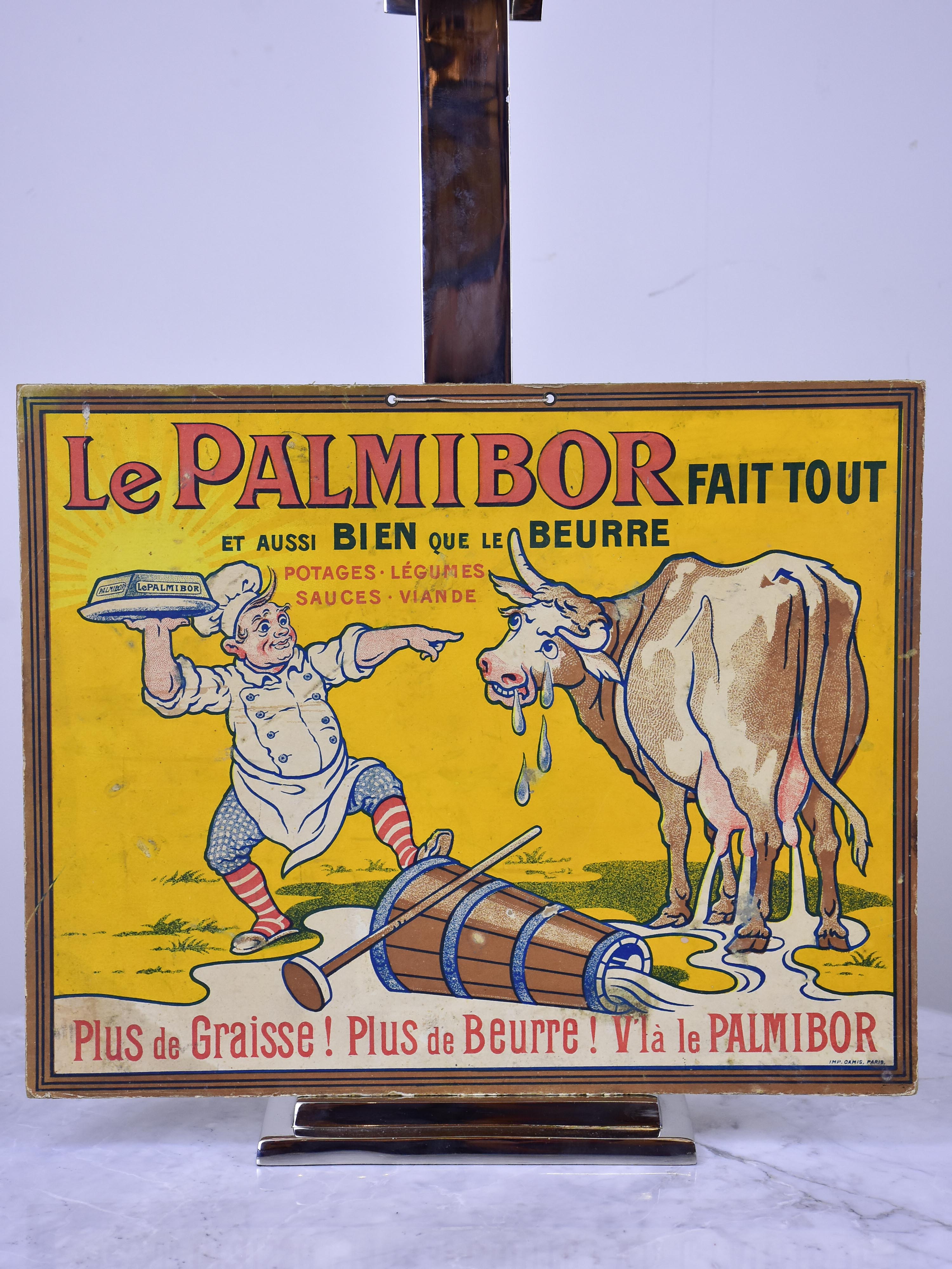 Antique French vintage dairy advertisment