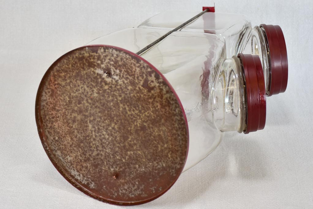 1940s chewing-gum glass jars from an epicerie 16¼"