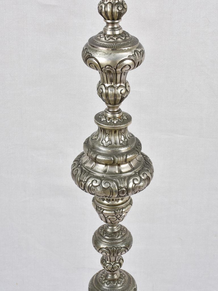 Timeless metallic church candlestick