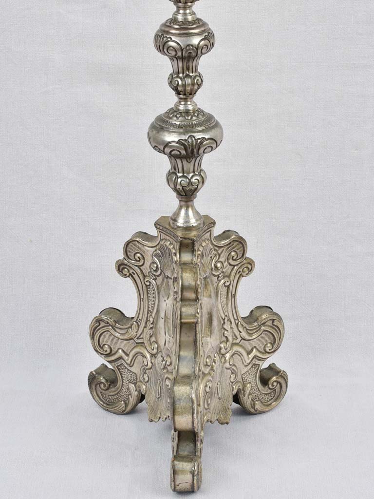 Rustic Italian church decor candlestick