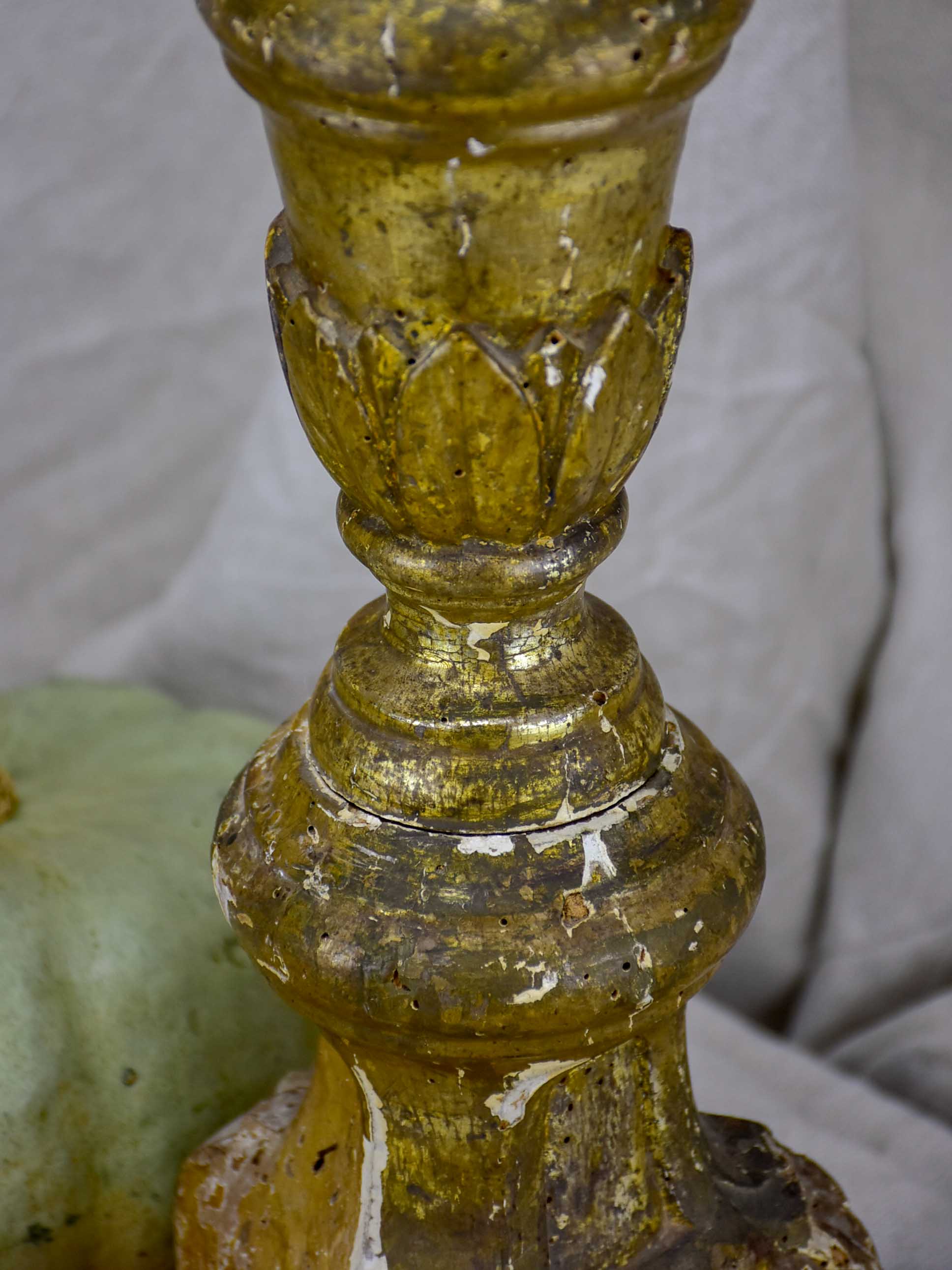 Very large gilded Church candlestick