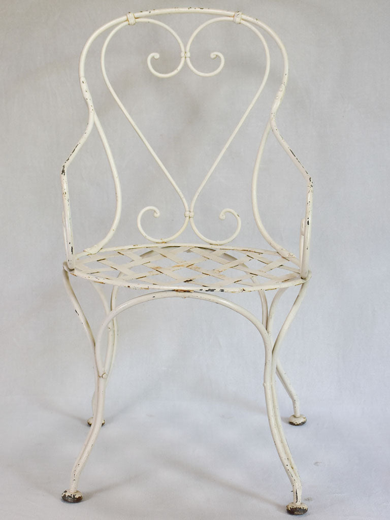 Antique French garden armchair - iron