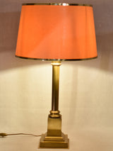 'Worn vintage gilded table lamp'