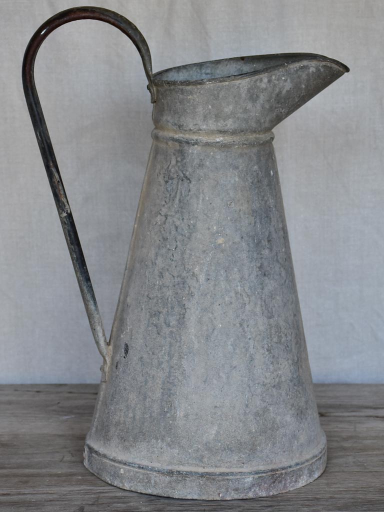 Antique French zinc pitcher