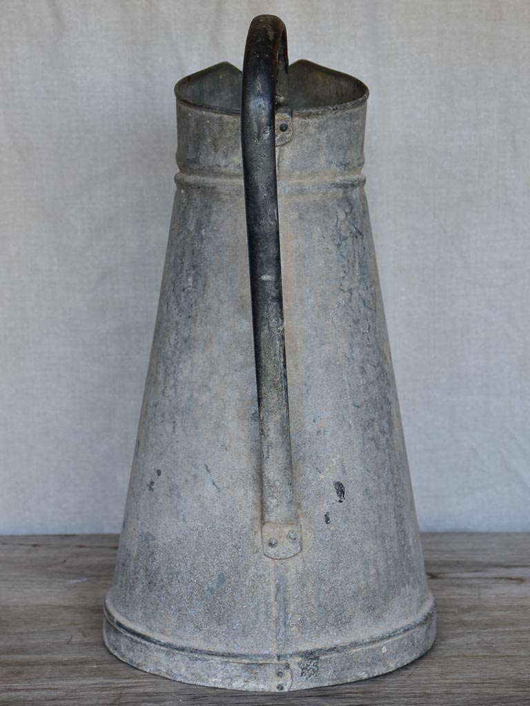 Antique French zinc pitcher