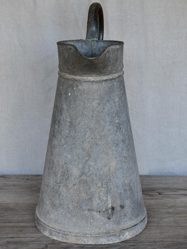 Antique French zinc pitcher