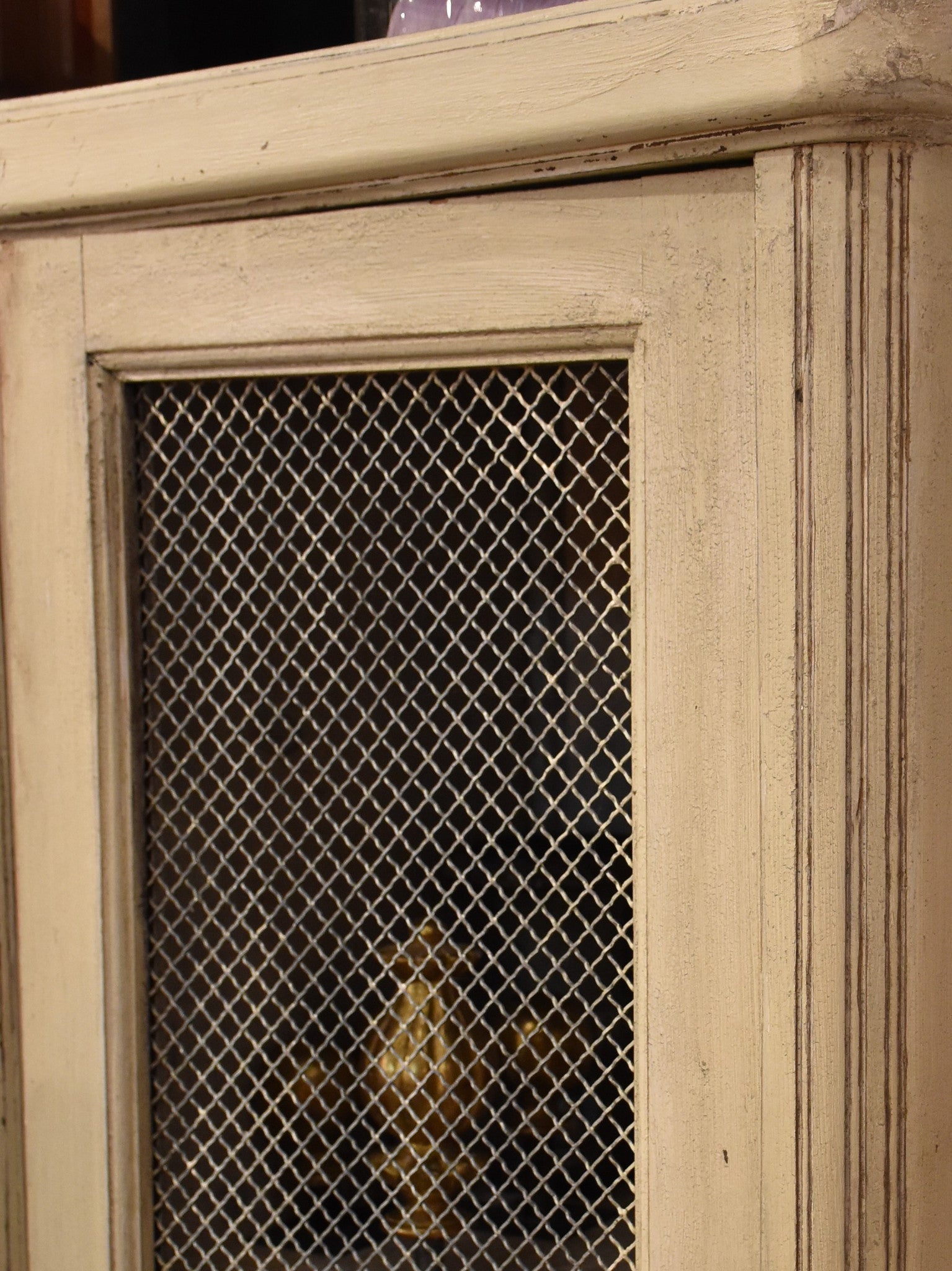 Bookcase with original grillwork, French 1940s