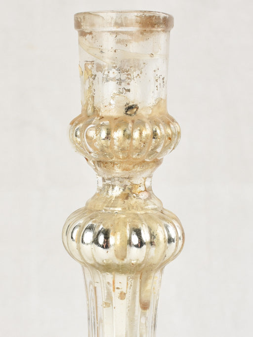 Nineteenth Century Blown Glass Candlestick