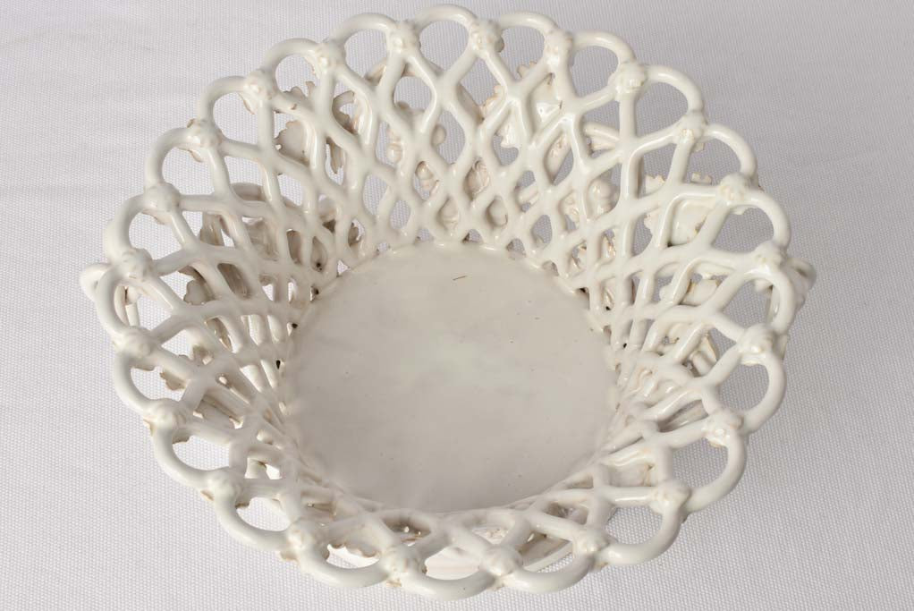 Late 50s Emile Tessier openwork basket