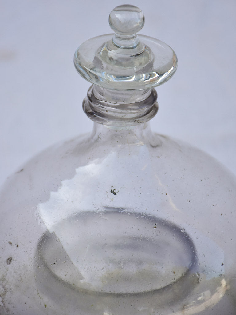 Two 19th century French wasp traps blown glass