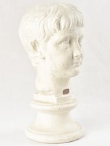 19th century portrait sculpture of a young boy 15"