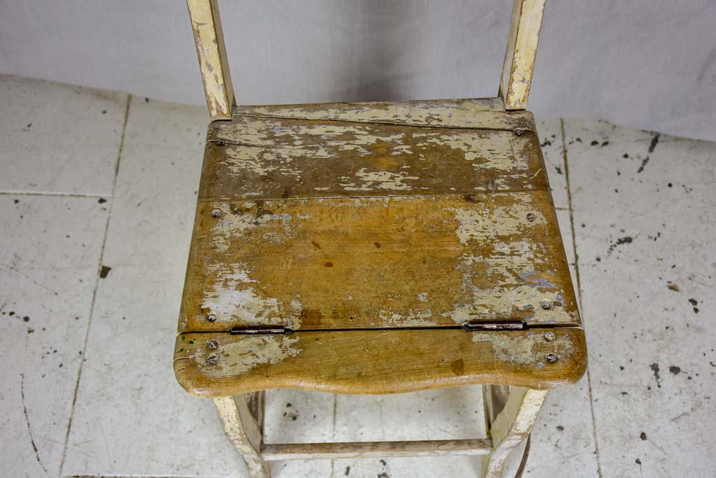 19th Century French oak chair / step ladder