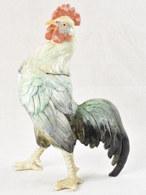 Ceramic rooster shaped container 14½"