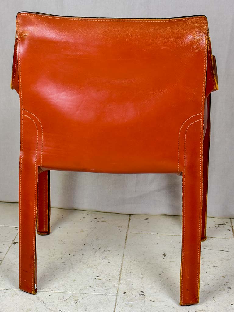 Vintage Bellini leather armchairs - 4 available