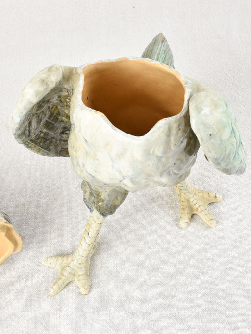 Ceramic rooster shaped container 14½"