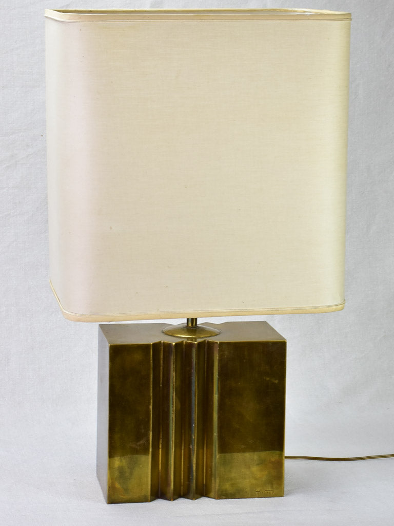 Vintage G. Autier brass lamp - large 27½"