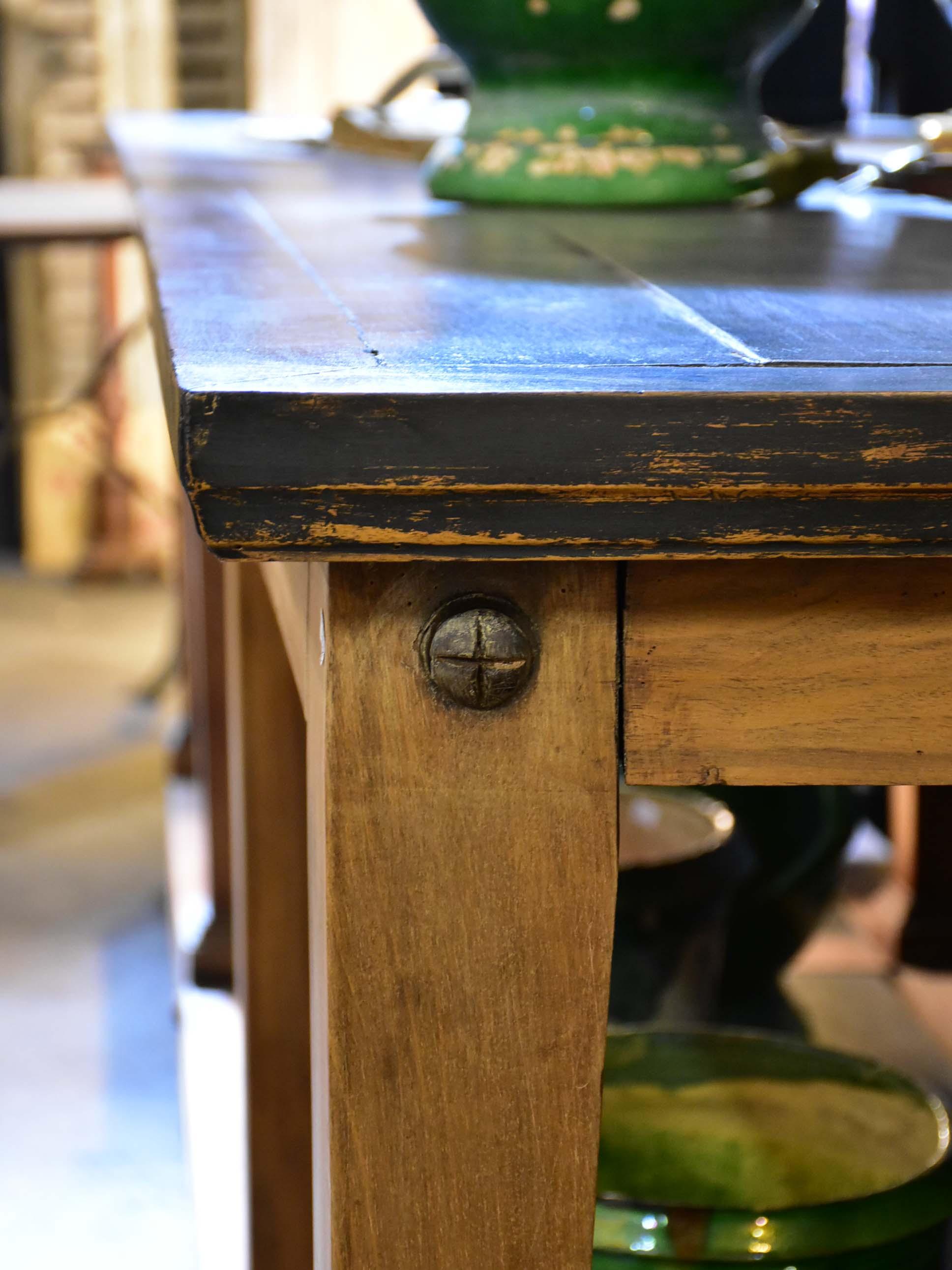 Large late 19th Century French drapery table