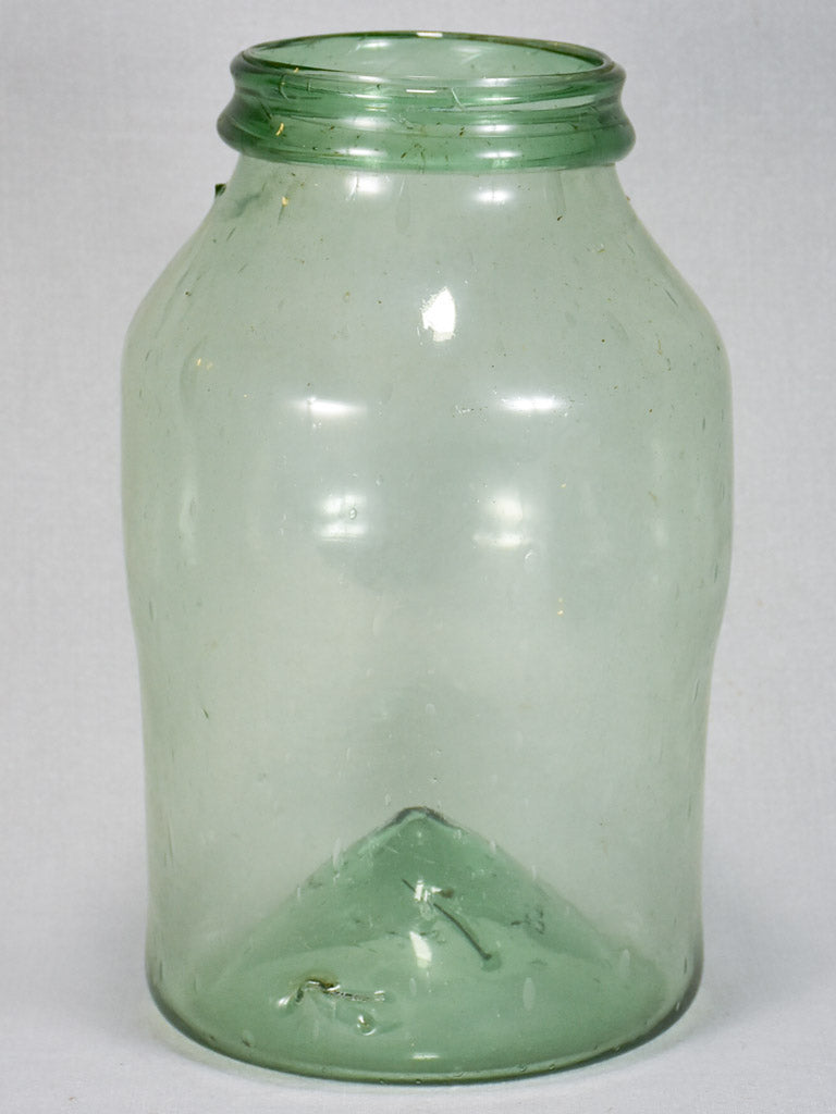 Early 19th-century blown glass preserving jar 14½"