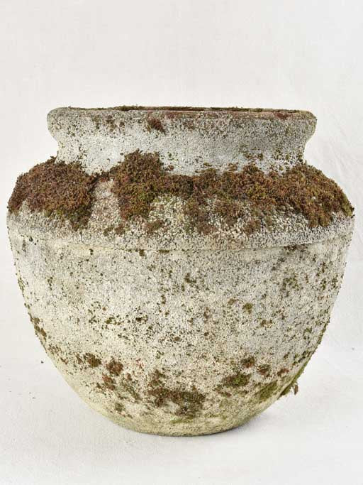 SET OF 4 CONCRETE PLANTERS 19¼"