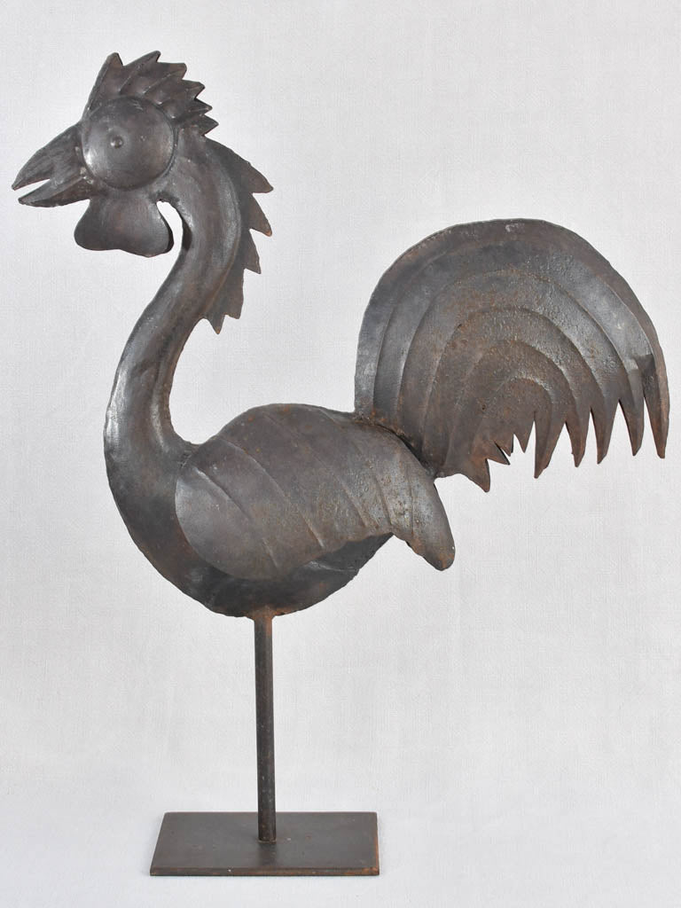 1930s salvaged weather vane rooster 28¼"