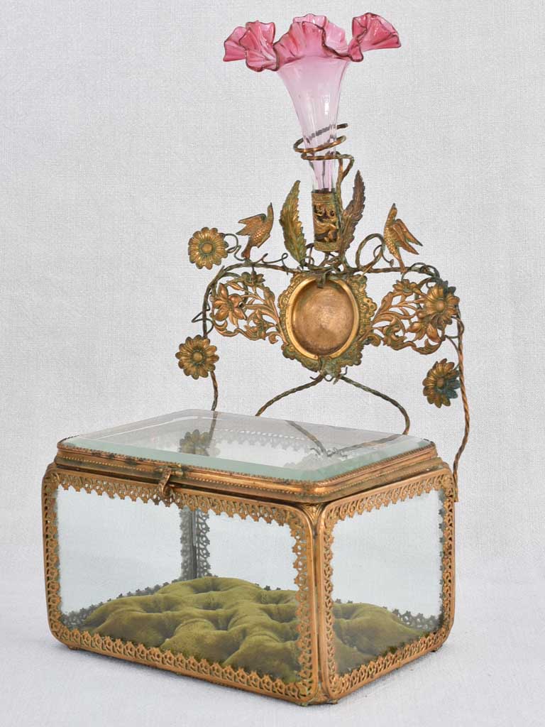 19th-century French wedding jewelry box