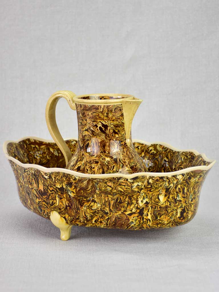 Rare late 18th-century nougatine pitcher