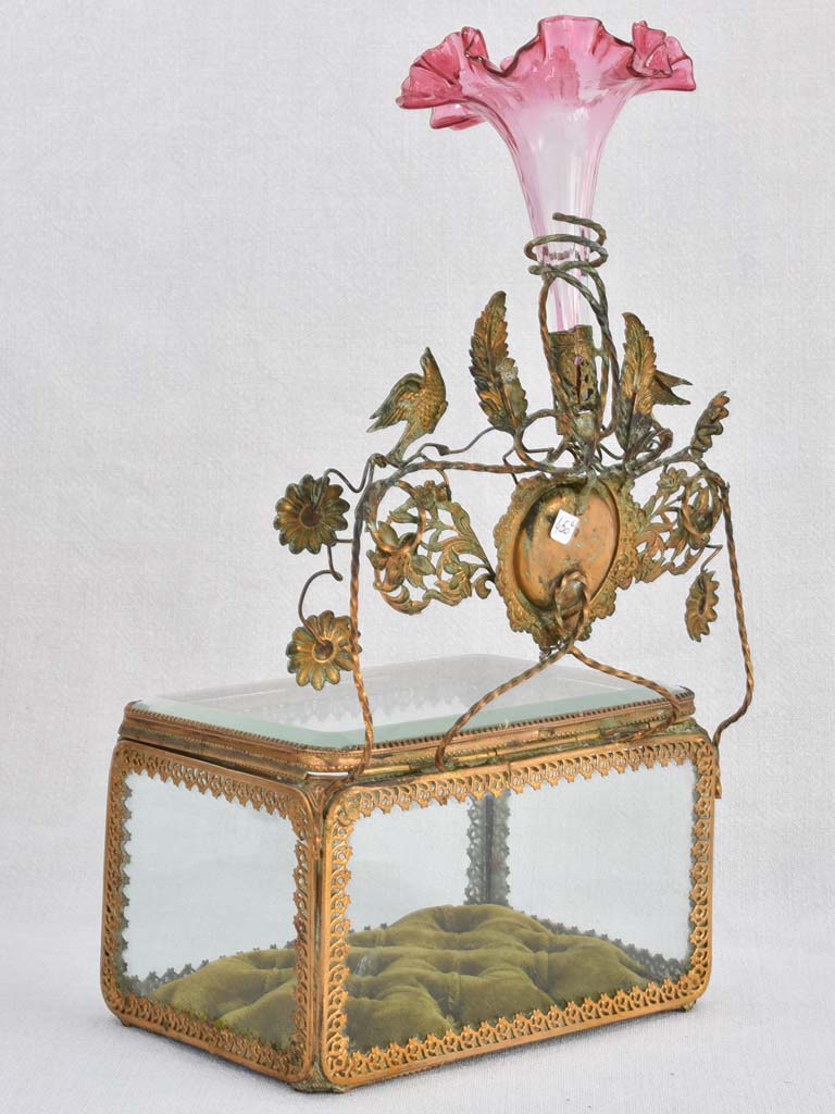 19th-century French wedding jewelry box