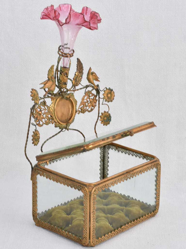 19th-century French wedding jewelry box