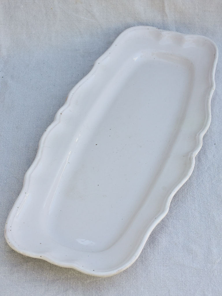 Large early 20th century French platter - white 23¾"